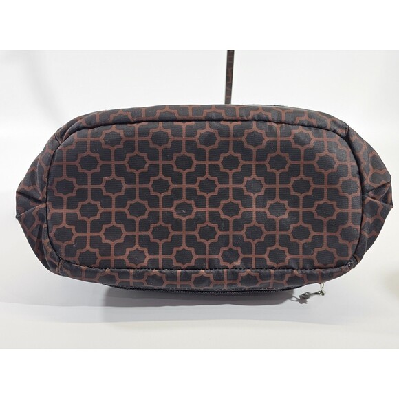 Baggallini Brown Geometric Lightweight Canvas Crossbody Purse Shoulder Bag EUC - Picture 10 of 15